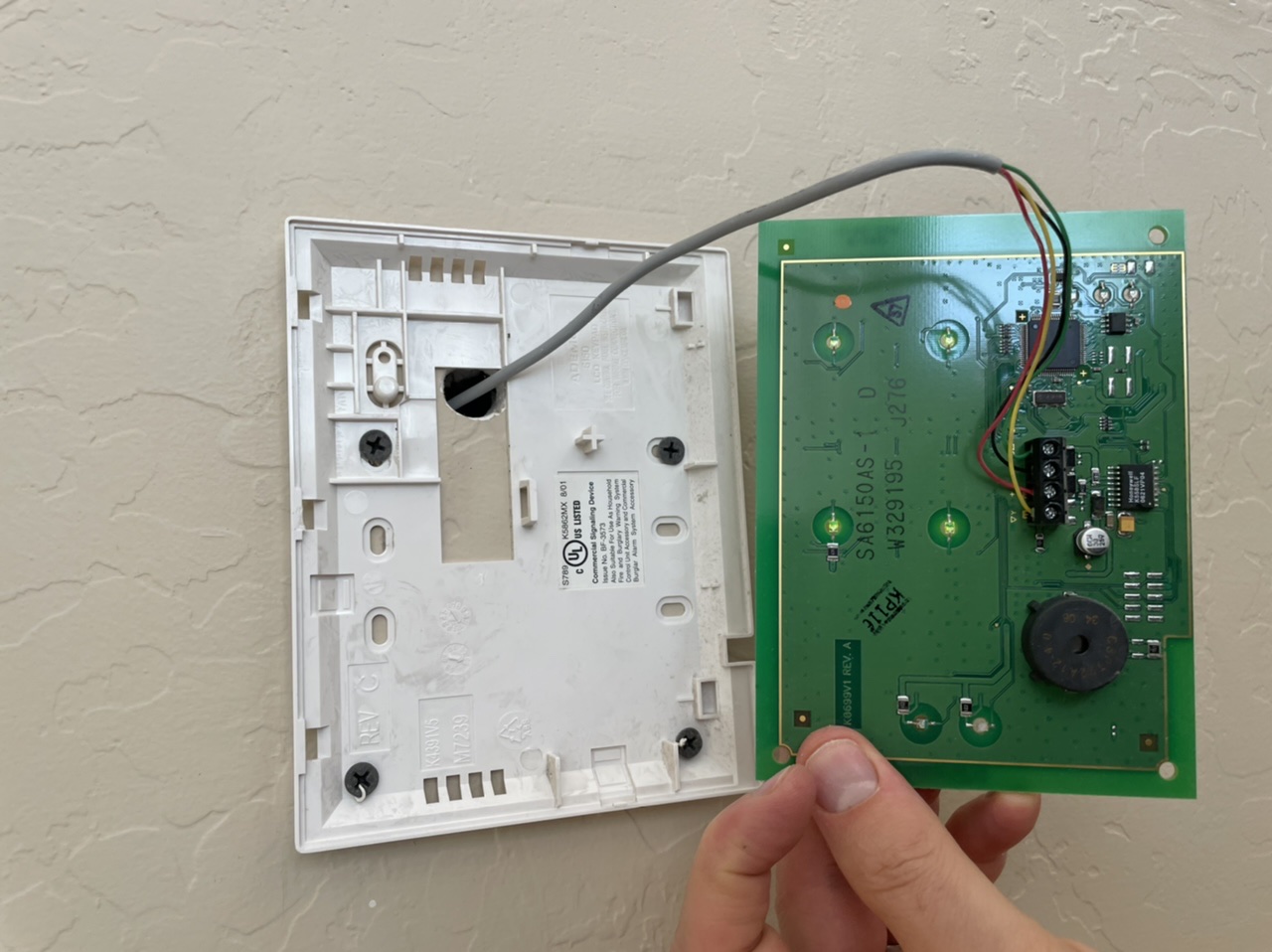 transformer Why is my Honeywell alarm system not powering down