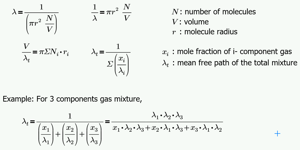 theory Mean free path for gas mixture Physics Stack Exchange