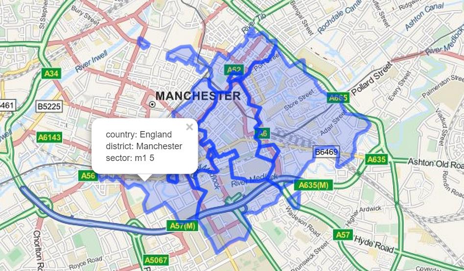 Manchester City Postal Zip Codes