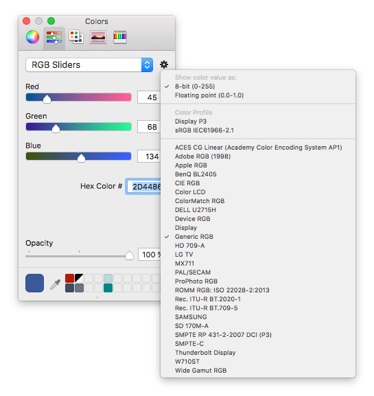 Xcode renders color several shades darker despite using same RGB Stack Overflow