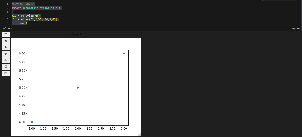Matplotlib widget in VS Code black text is illegible on dark