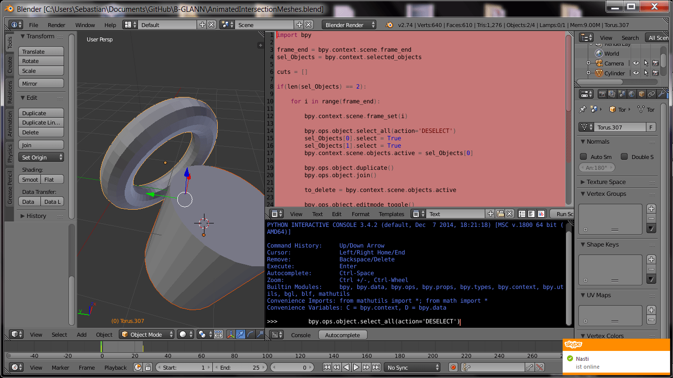 python Blender Script for animated remeshing just works "sometimes" Blender Stack Exchange