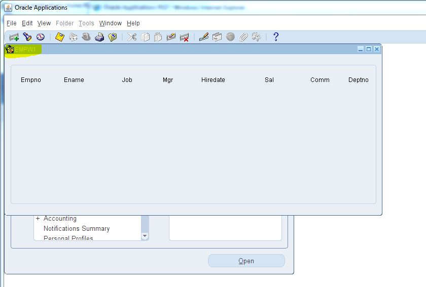 No data displayed in oracle custom form r12.1.3 Stack Overflow
