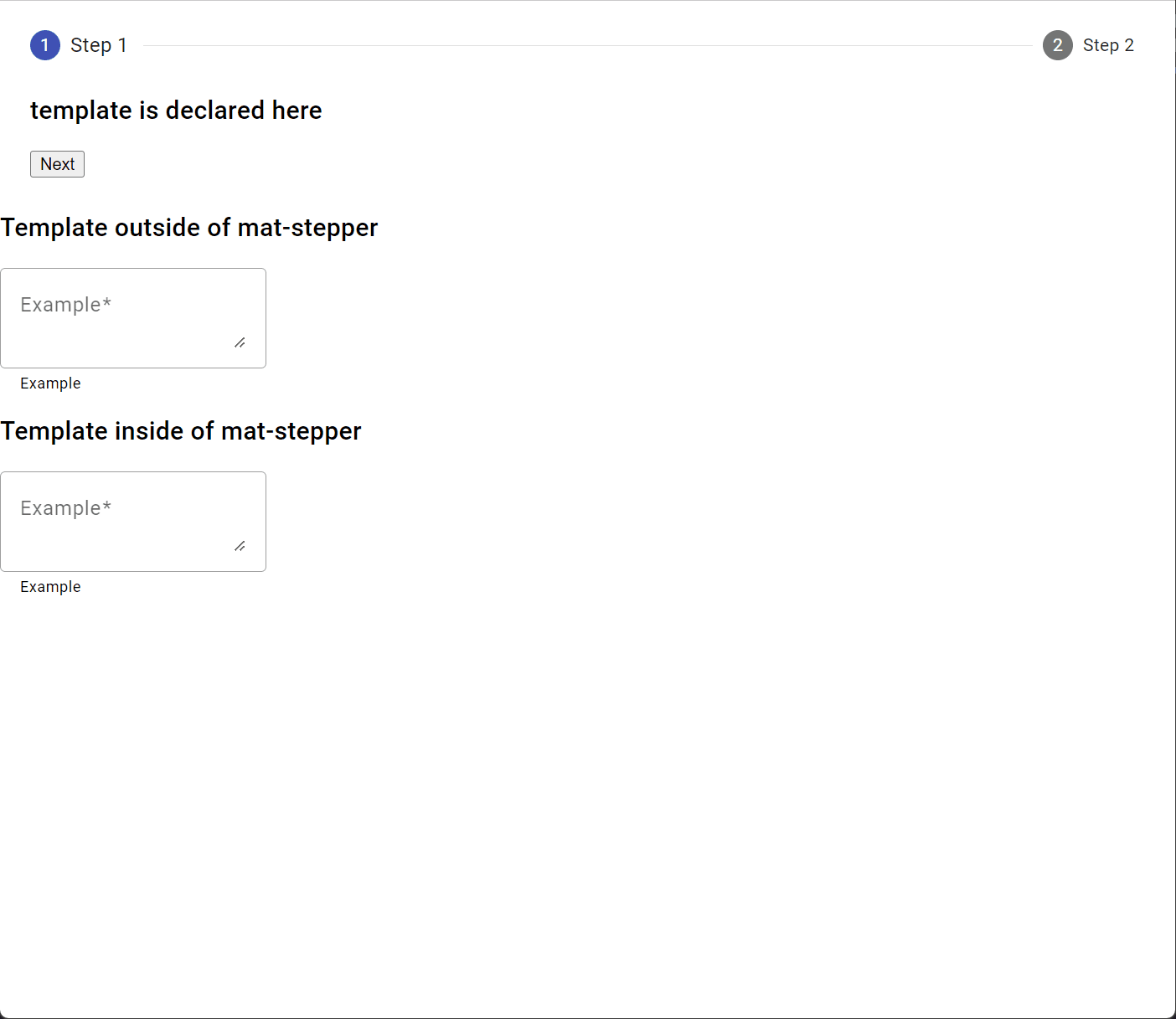 angular matformfield is displayed with the error cue even though it