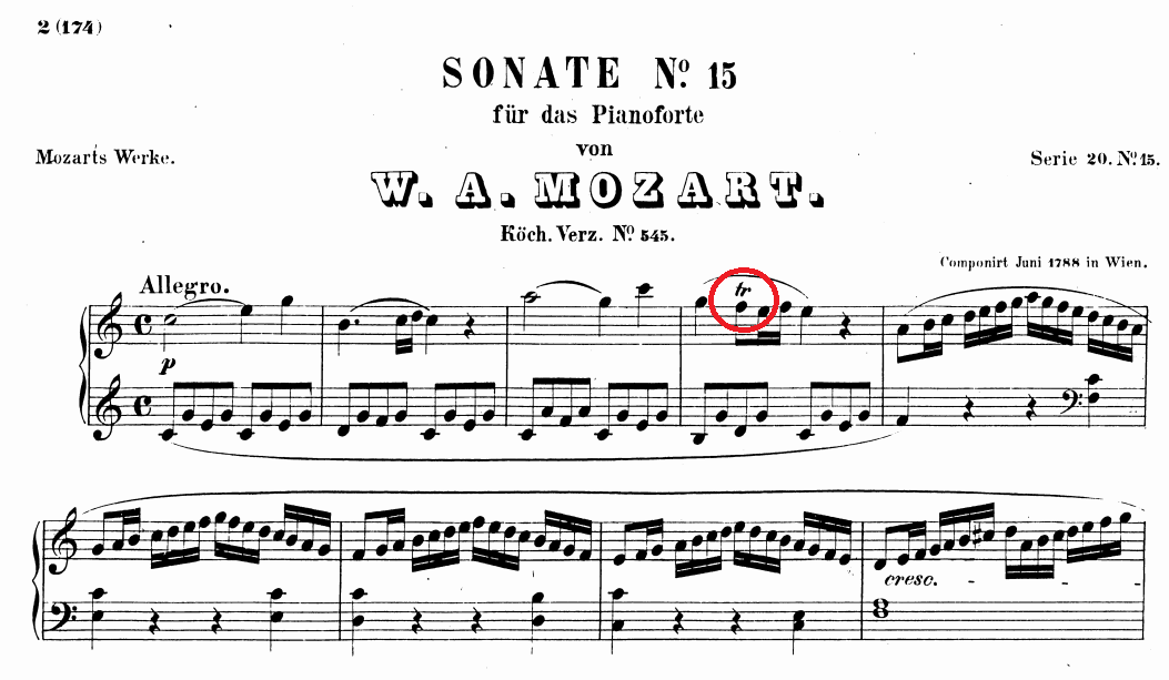 sheet music Can you help me expand this trill in Mozart's Sonata 16