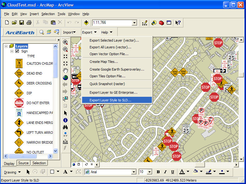 Converting ArcGIS layer style to Styled Layer Descriptor (SLD) file