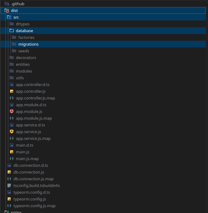 How to generate migrations with typeorm in nestjs Stack Overflow