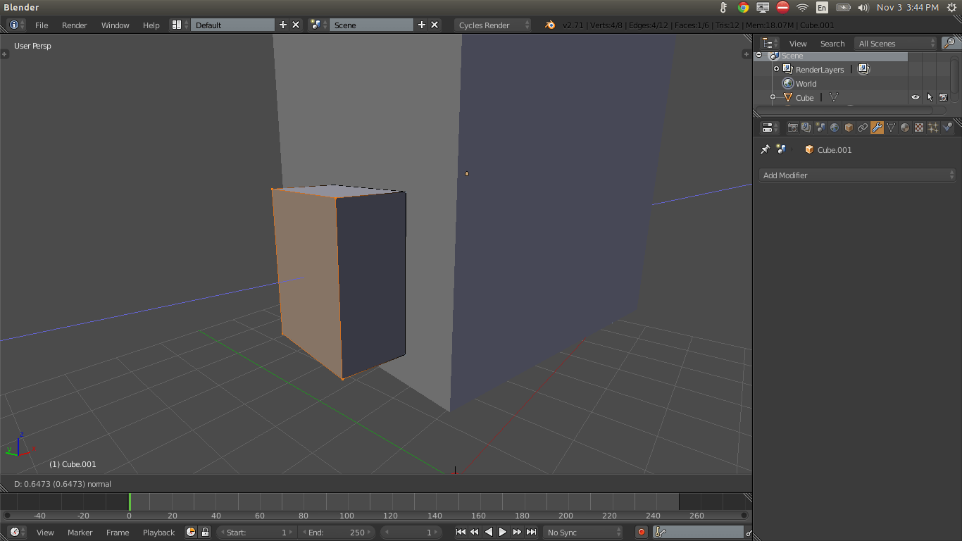 modeling How to cut door hole in solid wall? Blender Stack Exchange
