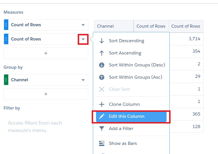 einstein analytics how to create a bucket field, percentage in wave