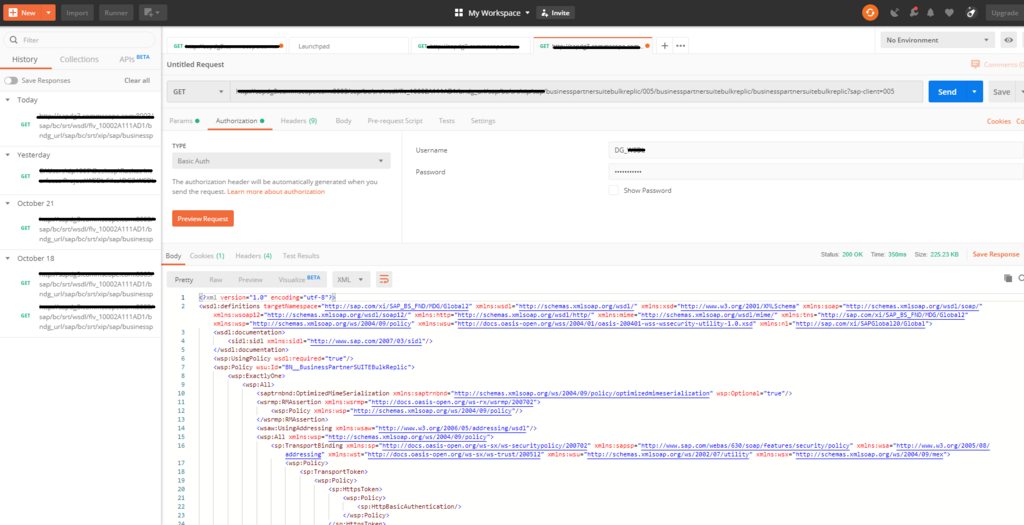 soap 401 Not Authorized error in soapUI but web service works perfect
