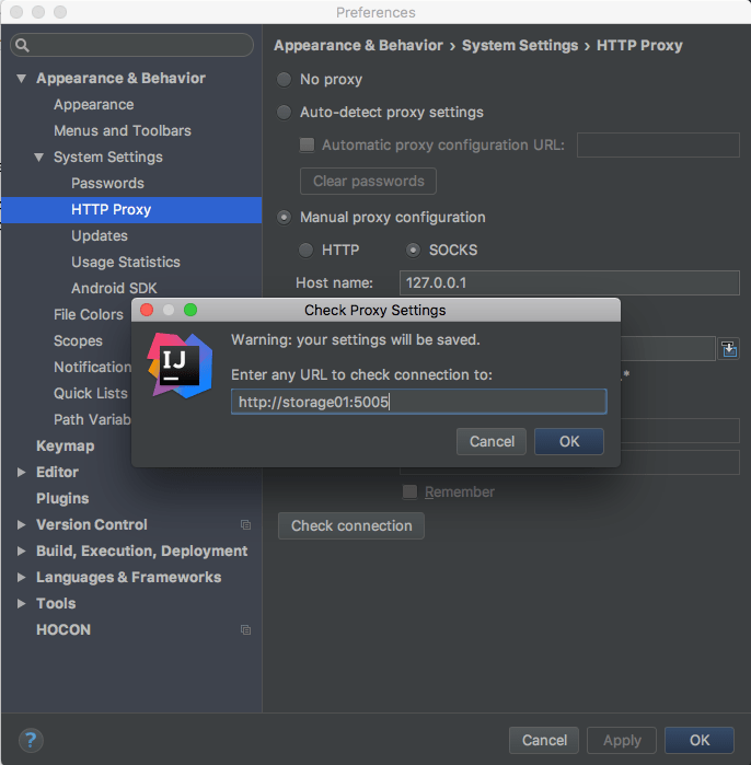 java Debugging IntelliJ can not connect to debug enabled JVM on a