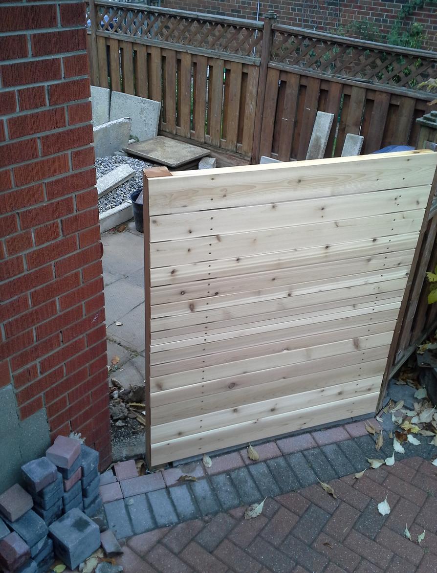 How to cover an empty space between a fence post and a garage wall Love & Improve Life