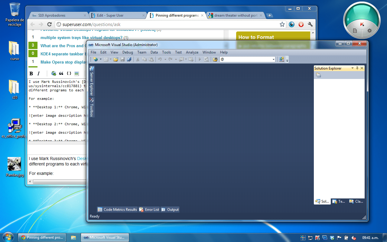windows 7 Pinning different programs to each virtual desktop's
