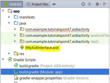 Android Studio How to import AIDL file from a different Android Studio project? Stack Overflow