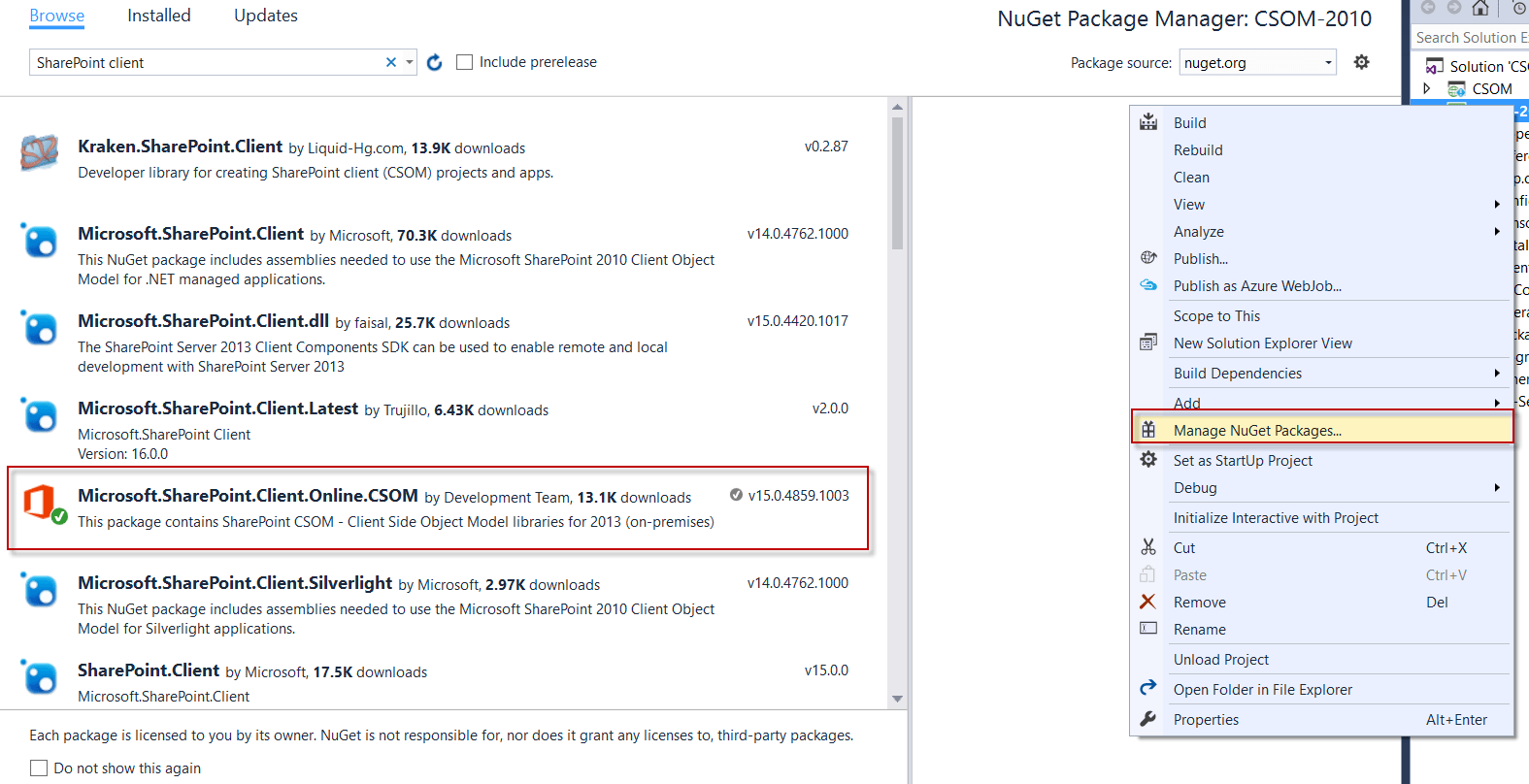 Send an Email via CSOM What dll are needed and where to get them