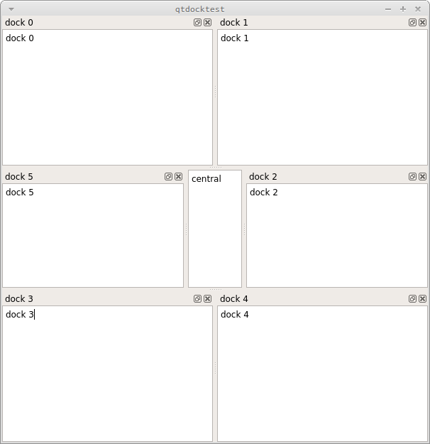 qt QMainWindow size management of central widget and dock widgets