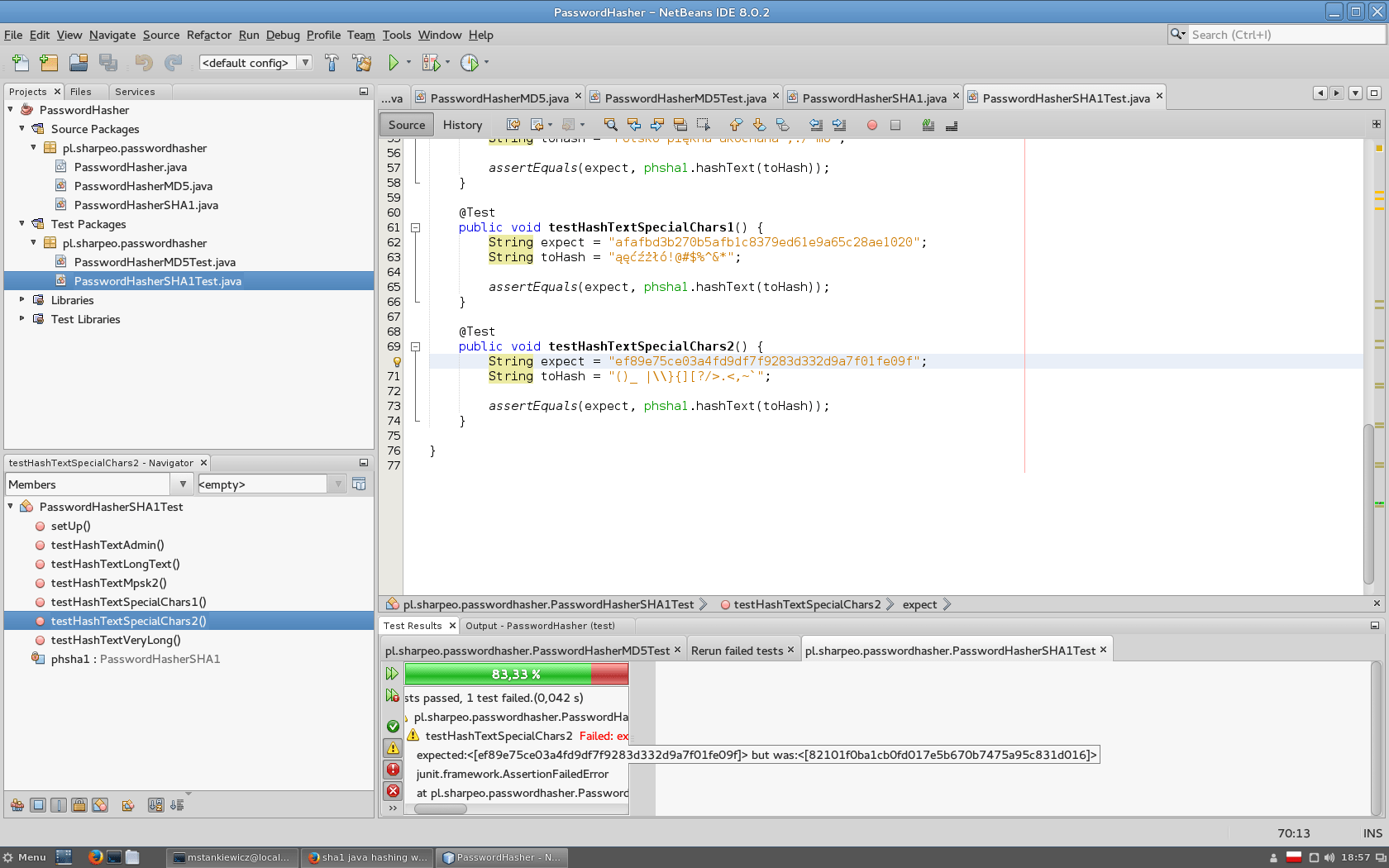 hash sha1 java hashing wrong result Stack Overflow