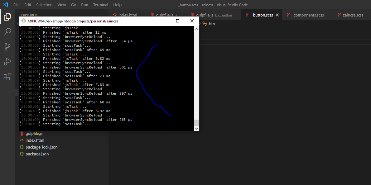 javascript Gulpfile not compiling Scss & JS properly Stack Overflow