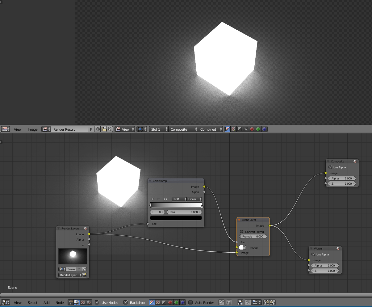 transparency how to render emission of light of a transparent