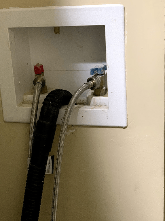 washing machine - Securing washer drain hose to standpipe box - Home