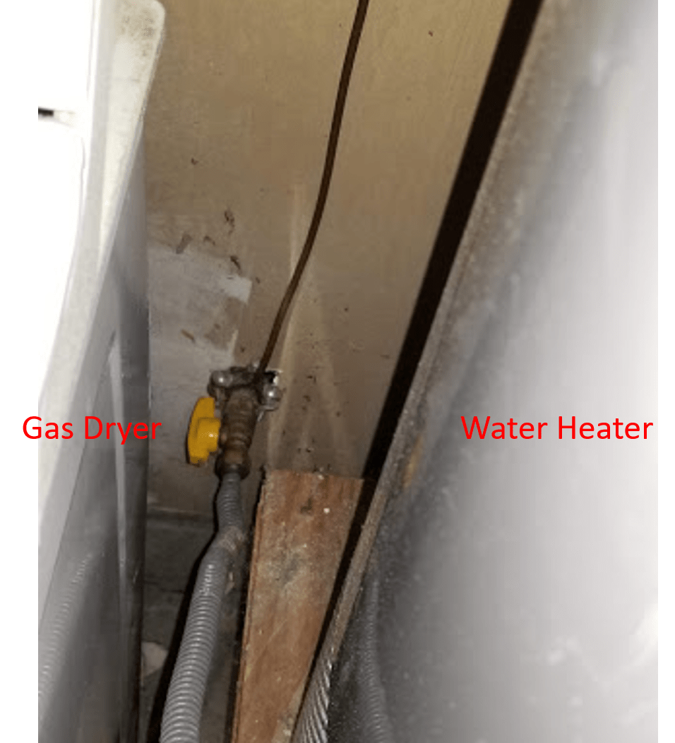 Splitting a Water Heater Gas Line to Connect Gas Dryer – Love & Improve