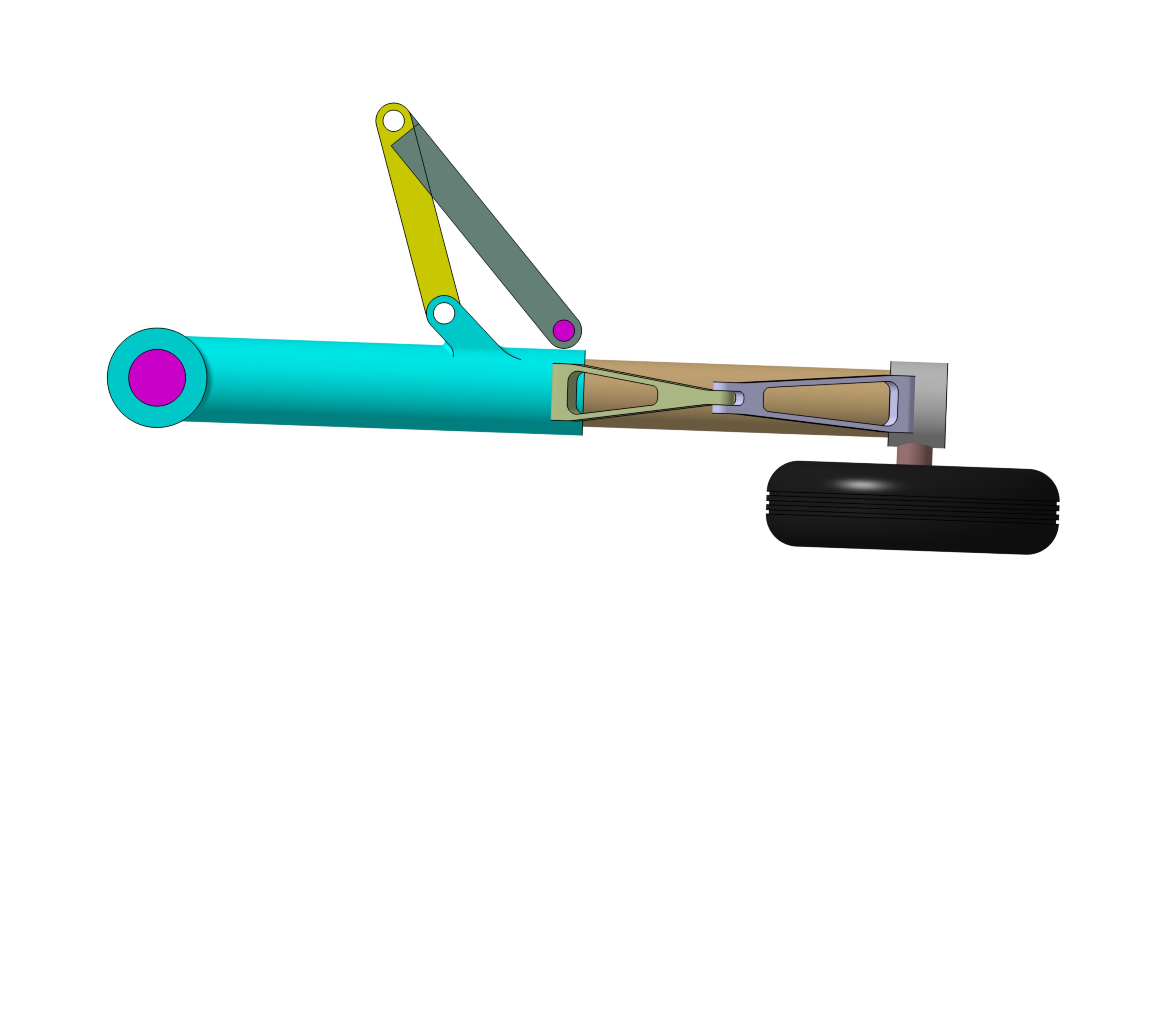 mechanical engineering Rotational lock design for a landing gear of an aircraft Engineering