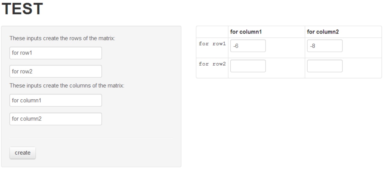 R shiny how to not update all input elements of a matrix