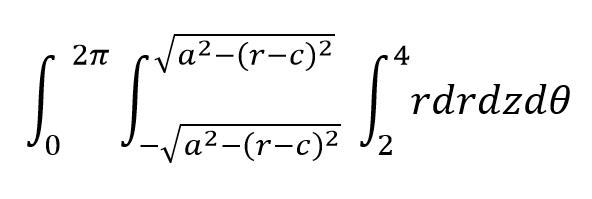 calculus Determining the bounds for a triple integral? Mathematics