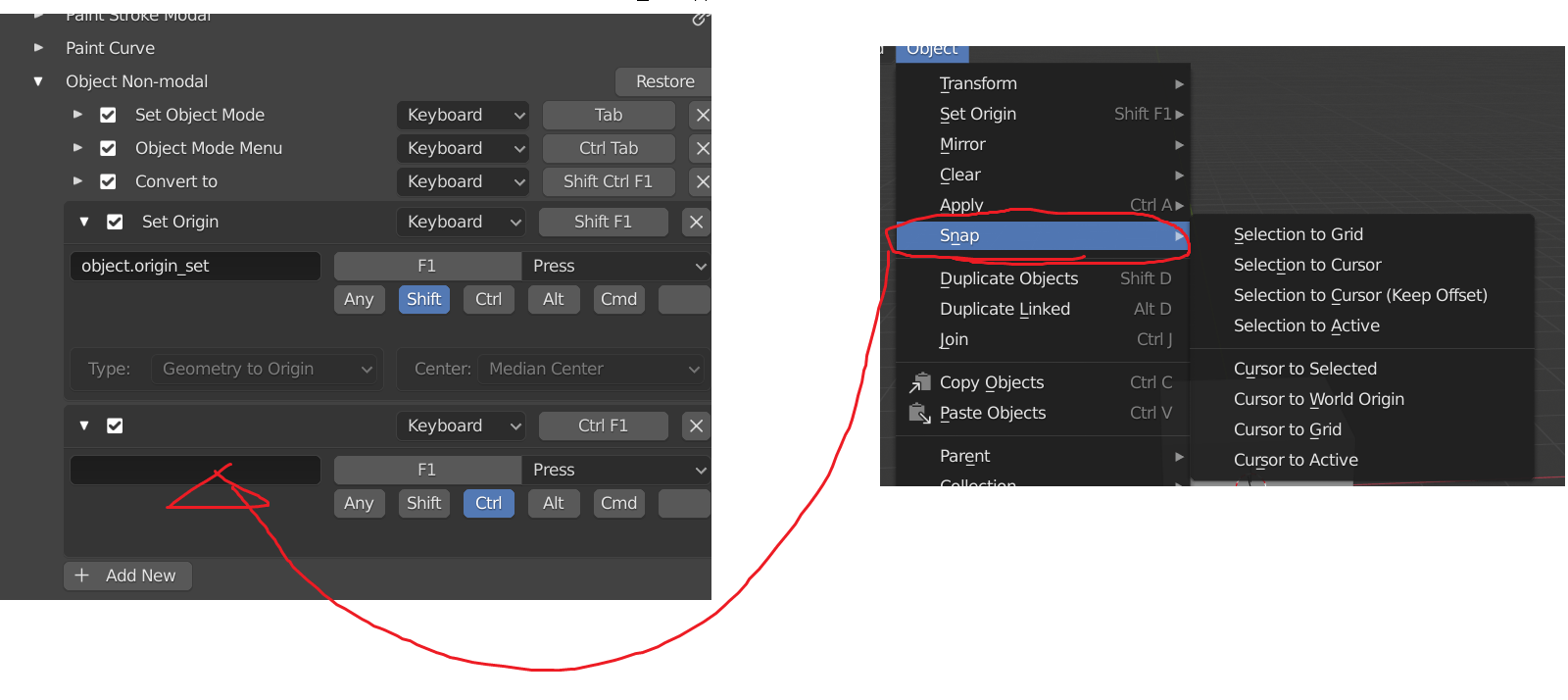 How to assign shortcut to Snap menu Blender Stack Exchange
