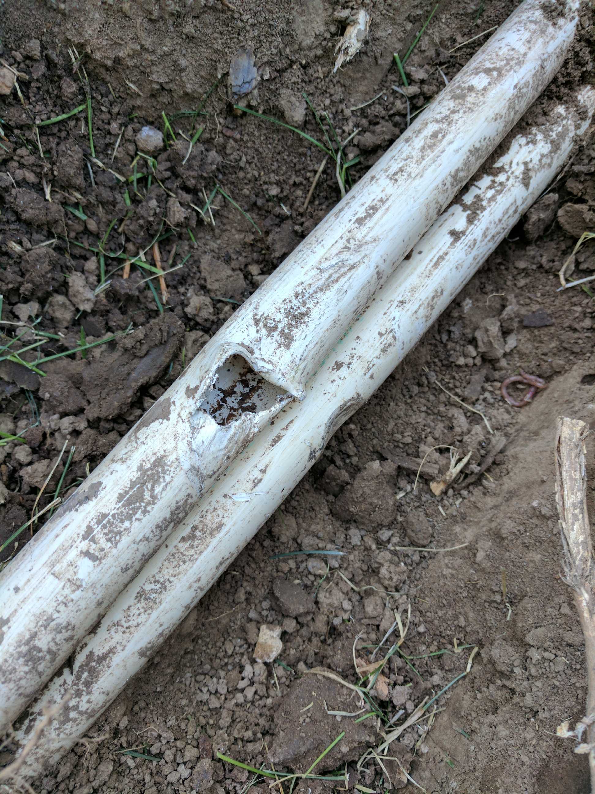 wiring Found PVC while digging, what is the purpose of the pipe I hit