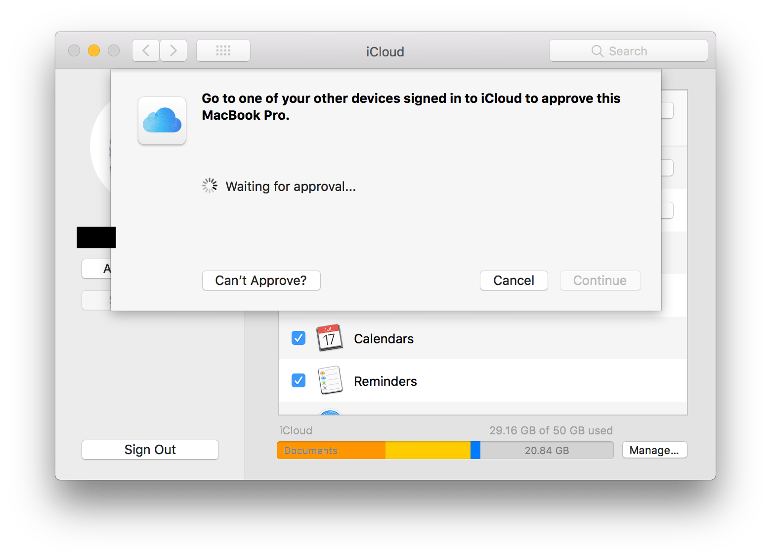 macos Apple ID TwoFactor Authentication Can't Approve This Mac