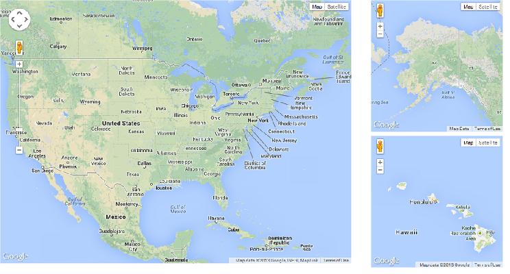 javascript How To Relocate Hawaii and Alaska Near North America