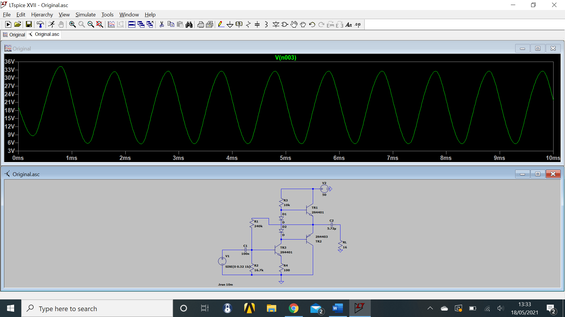 amplifier How to increase the voltage gain in a Class AB Transistor