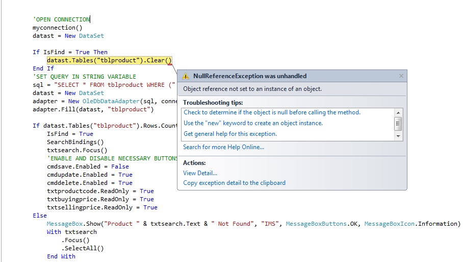 Kindly Assist With Error Stack Overflow