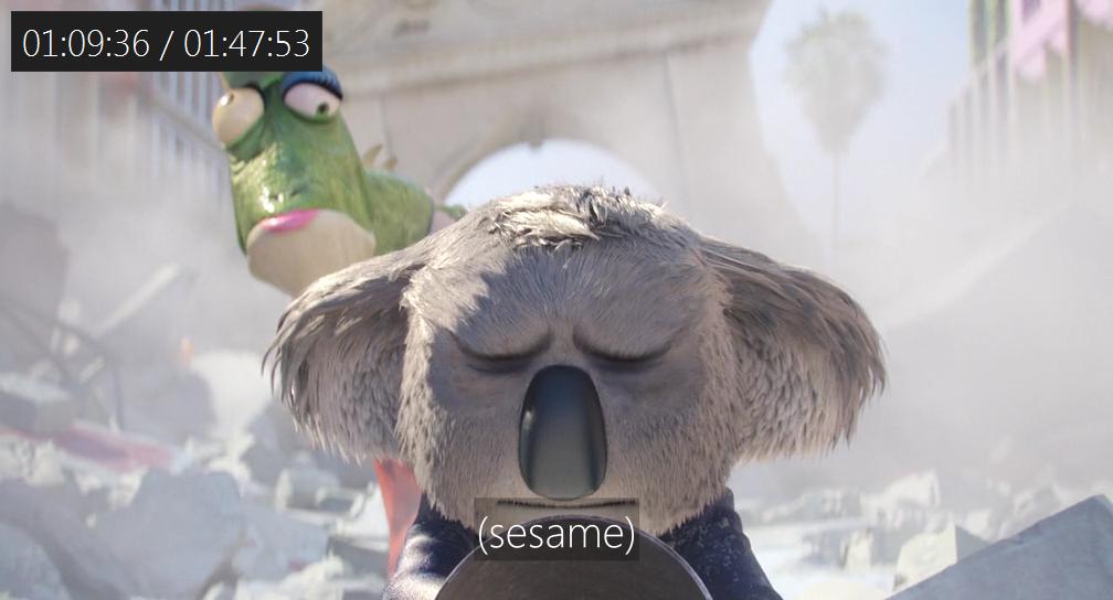 sesame)” meaning in subtitles of “Sing” English Language & Usage