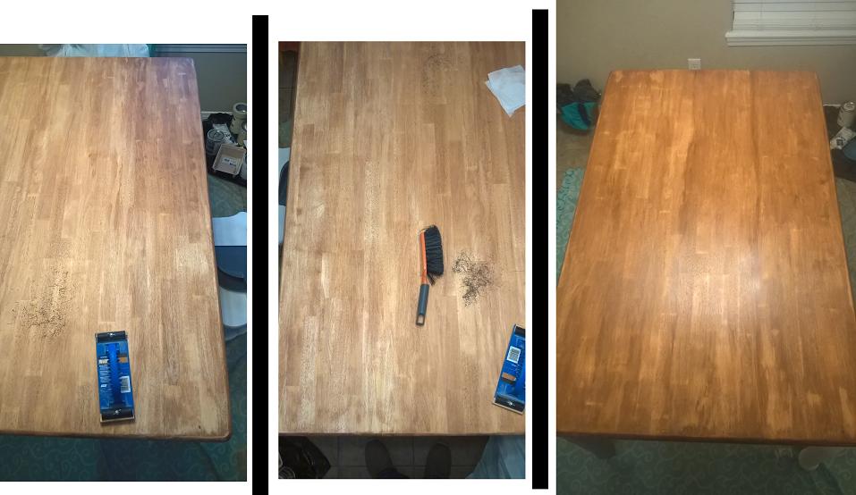staining How to correct water based stain dried streaky Woodworking