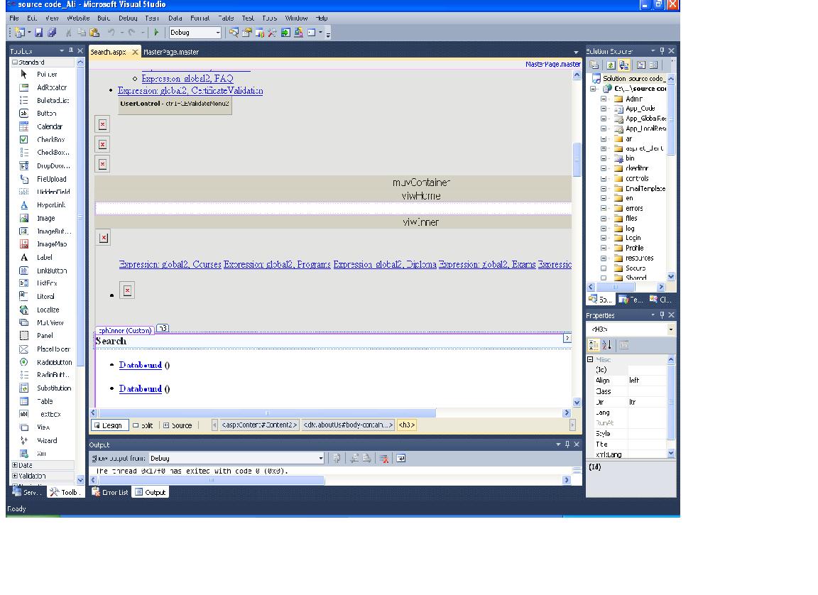 c design view not appearing Stack Overflow