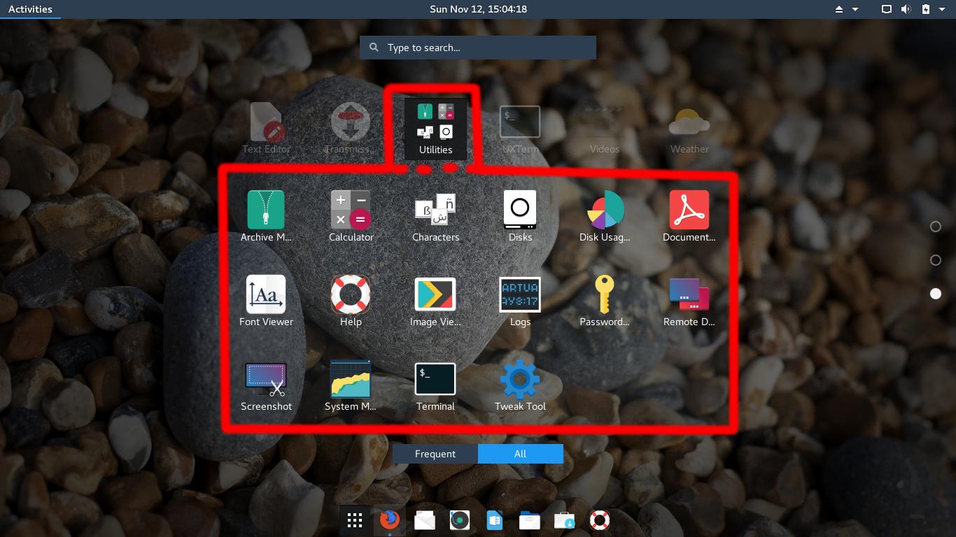 GNOME How to remove app launchers from the activities menu Unix