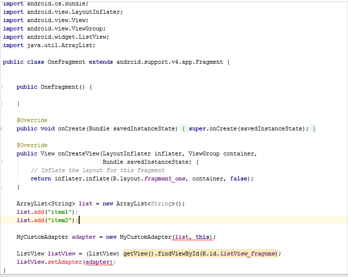 java Getting errors while adding buttons to each item in a listview