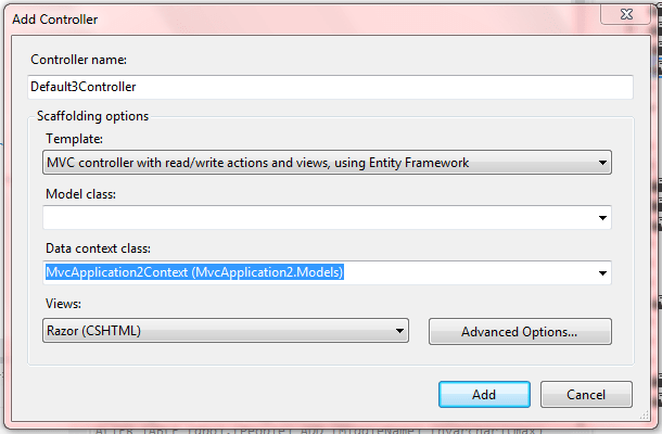 mvc 4 Make Visual Studio 'Add Controller' use Repository