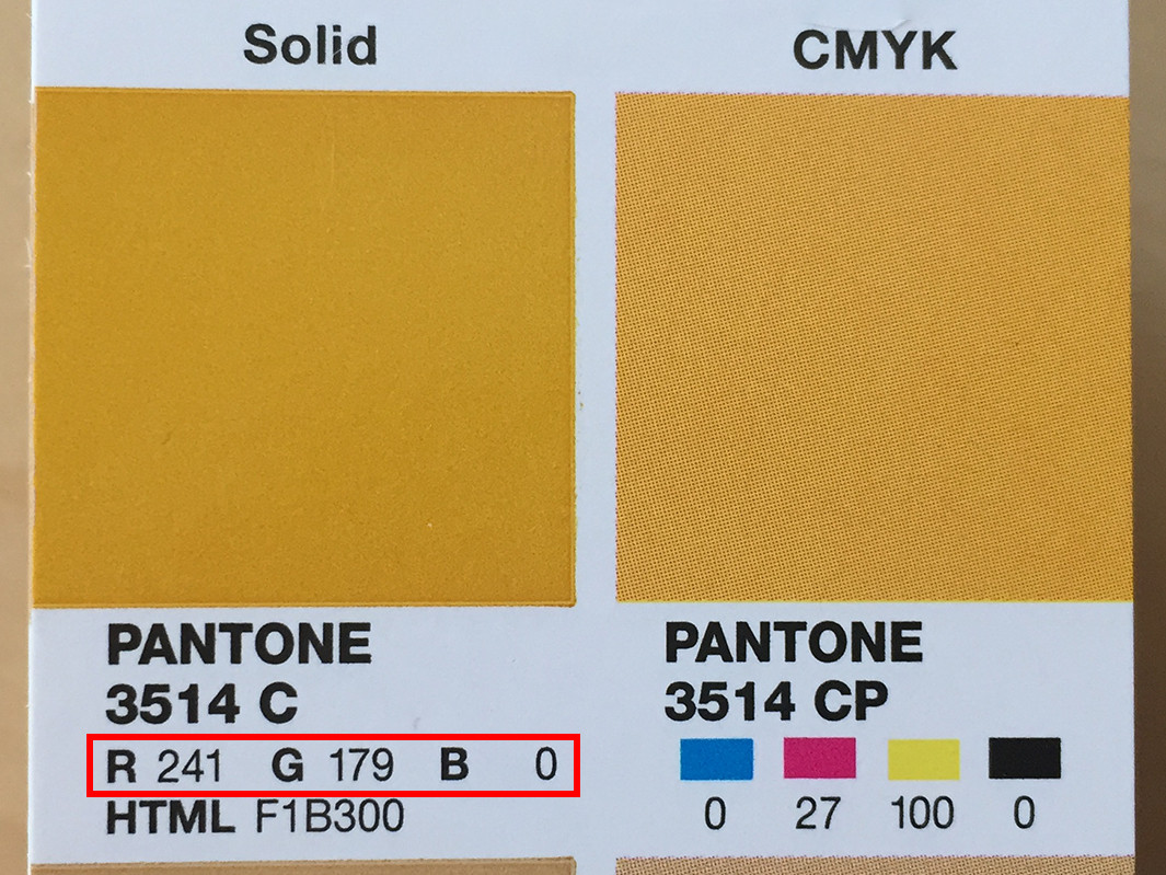 Pantone Guide RGB vs Pantone Color Manager RGB