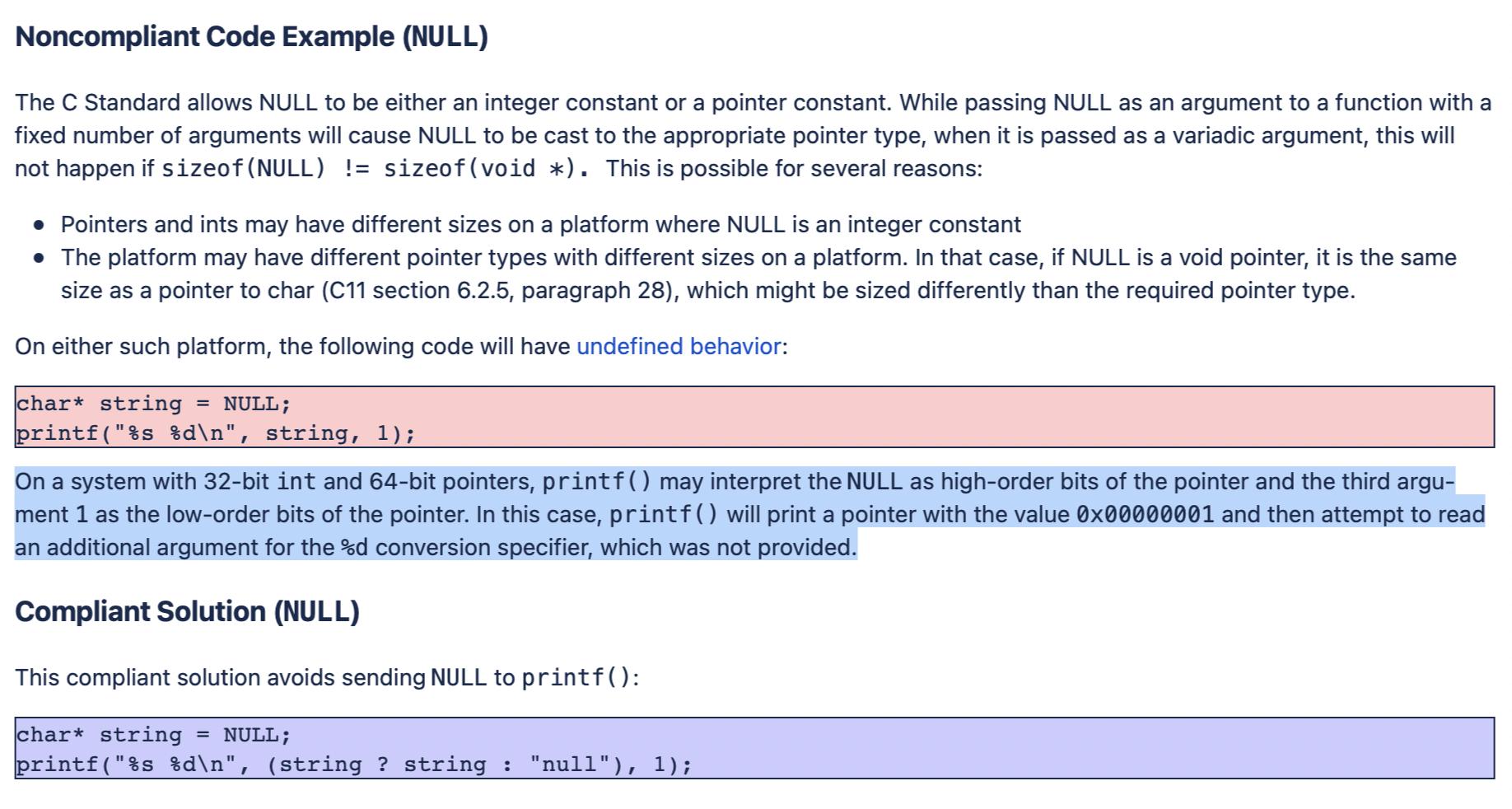 c Clarification of NULL assignment to char * Stack Overflow