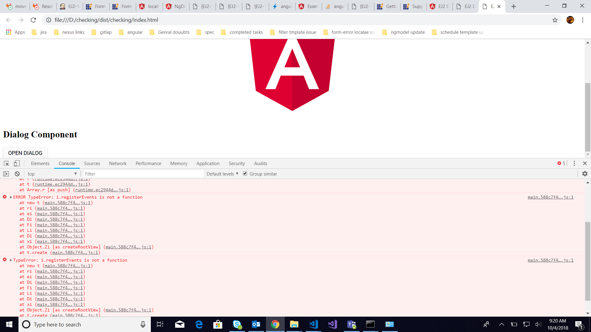 angular ng build prod is not working properly? how to check this