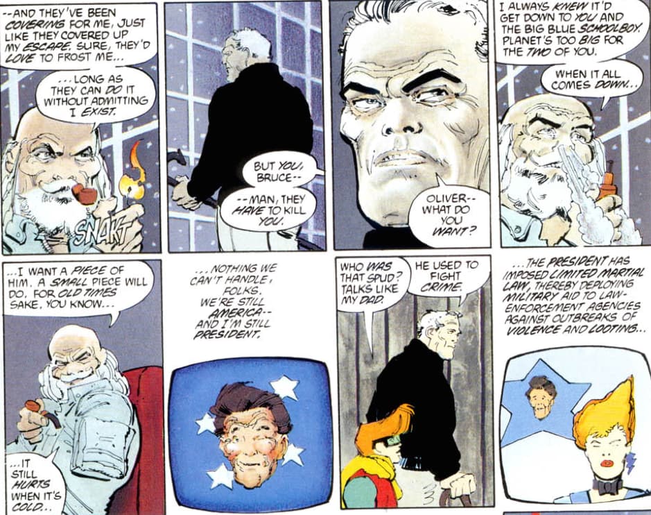 dc What does Oliver Queen mean when says he wants "a piece of him" in