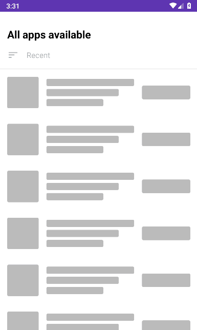How To Make One Placeholder Items In Android Recyclerview Android List Stack Overflow