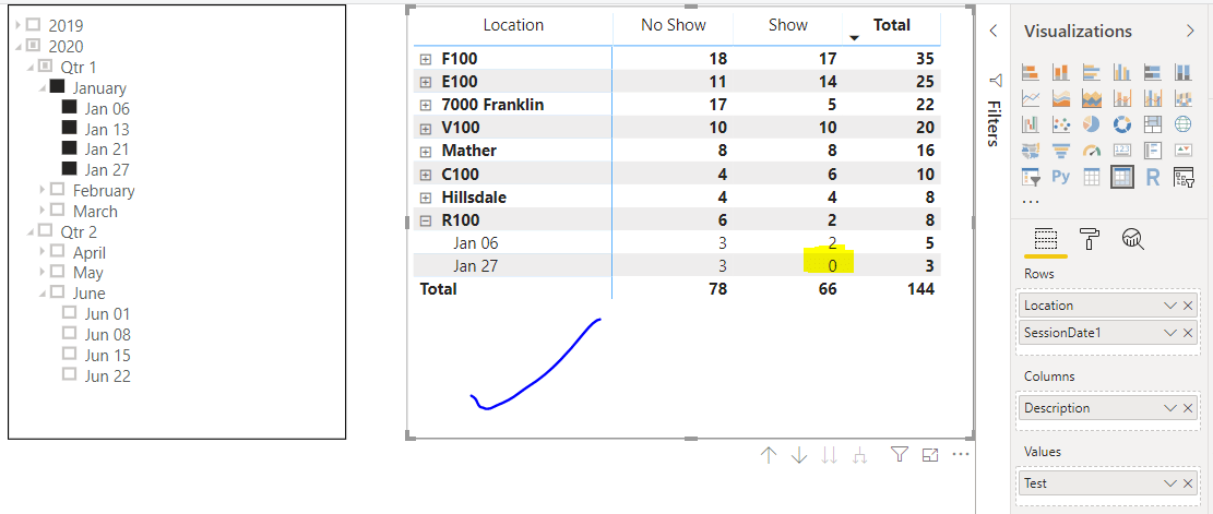 powerbi Power BI filtering issues with matrix Stack Overflow