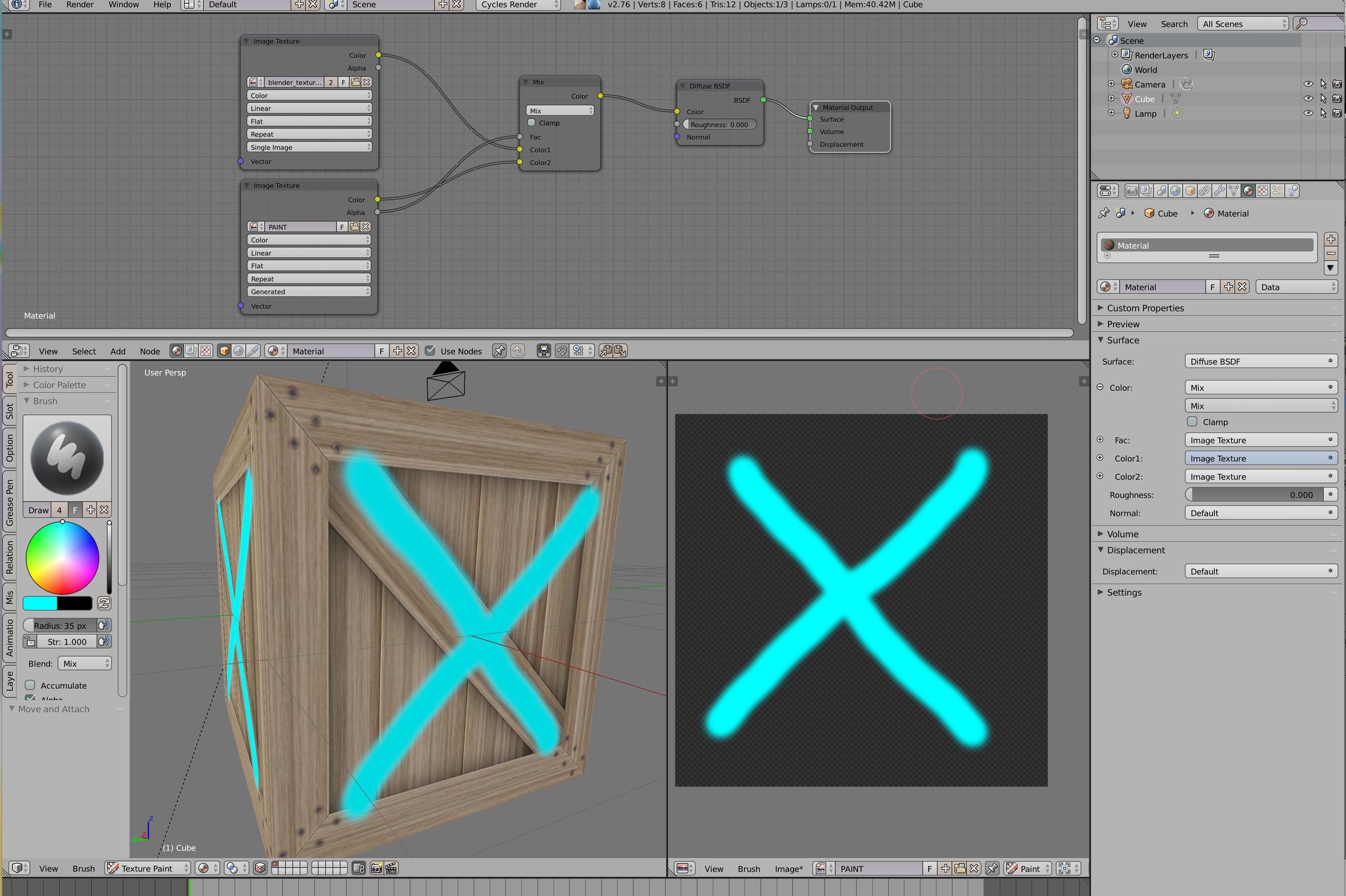 transparency Pixelated paint strokes on transparent Blendercreated