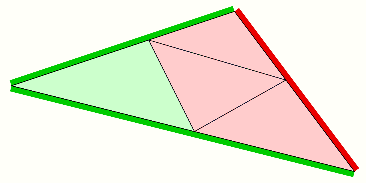geometry Smoothing the border between differently colored triangles