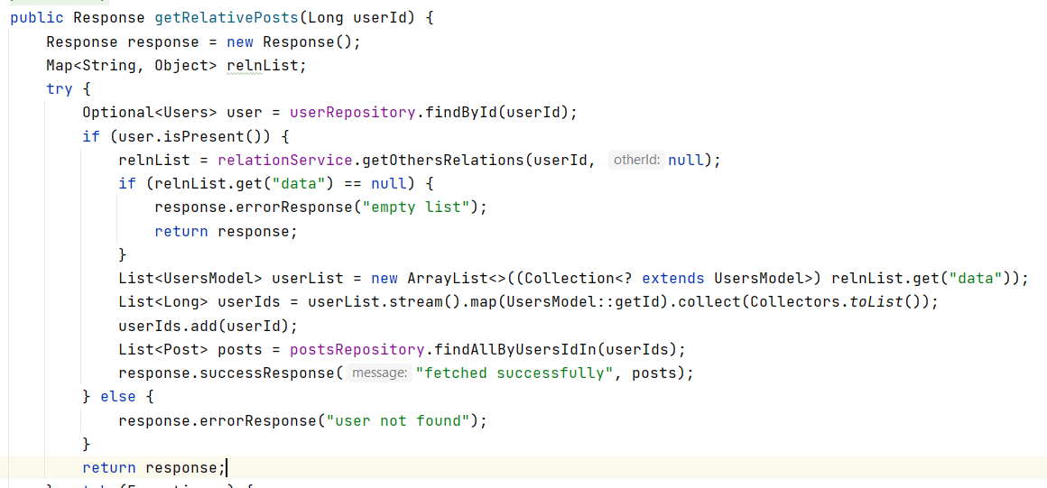 Post Mapping Spring Boot How to get user object with inside post object in many to one mapping