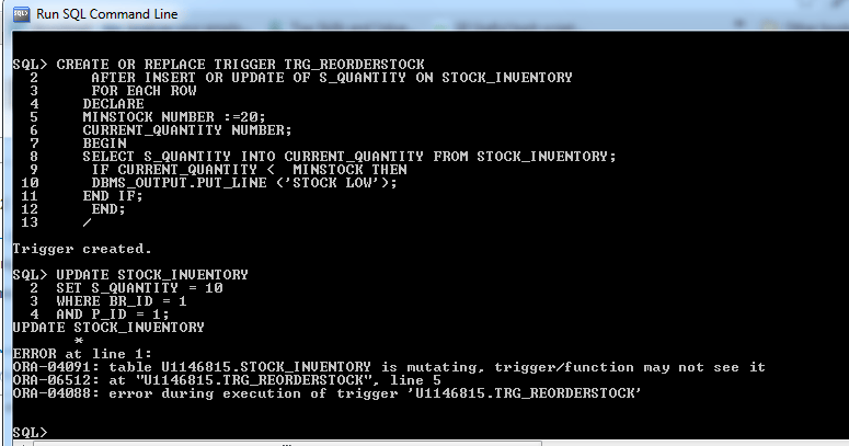 Oracle table is mutating Stack Overflow